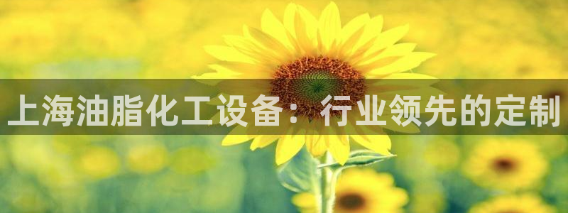 门徒娱乐平台登录官网：上海油脂化工设备：行业领先的